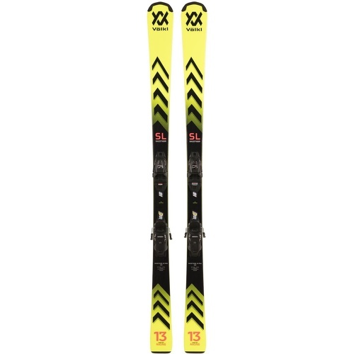 Pack De Ski Racetiger Jr Pro + Fixations 7.0 V Motion Jr Bleu Garçon