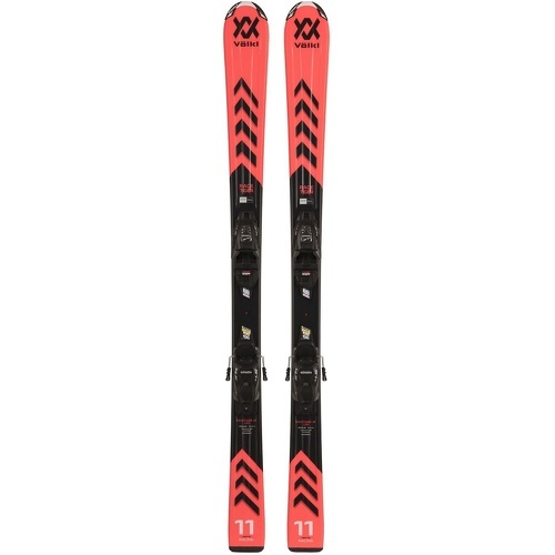 VÖLKL - Pack De Ski Jr Racetiger + Fixations 7.0 V Motion Jr Rouge Garçon