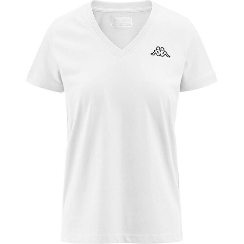 KAPPA - T-Shirt Blanc Femme Cabou