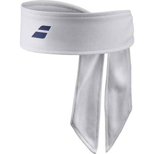 BABOLAT - Bandeau Tie Blanc / Bleu marine