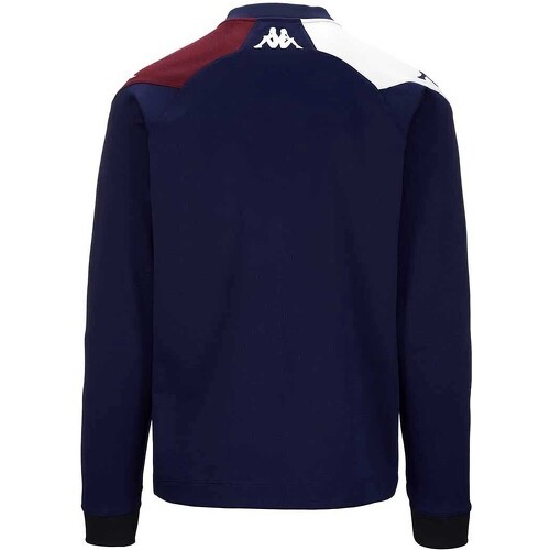 KAPPA - Sweatshirt Ablas PRO 7 UBB Union Bordeaux Bègles Officiel Rugby - Homme - bleu marine bordeaux blanc