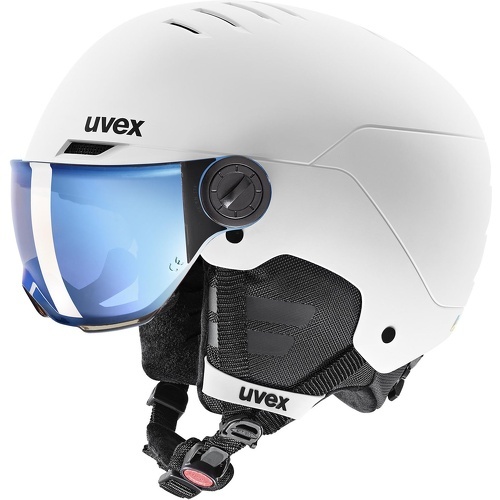 Casque De Ski / Snow Rocket Jr Visor White-black M Garçon