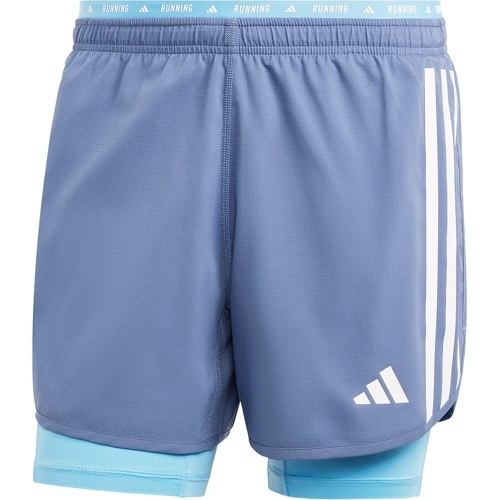 adidas Performance - Pantaloncini 2 In 1 Own The Run 3 Bandes