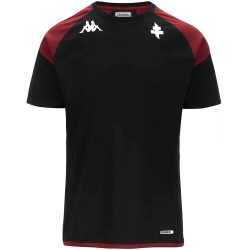 KAPPA - T-shirt Ayba 7 FC Metz Officiel Footbal Homme Noir rouge