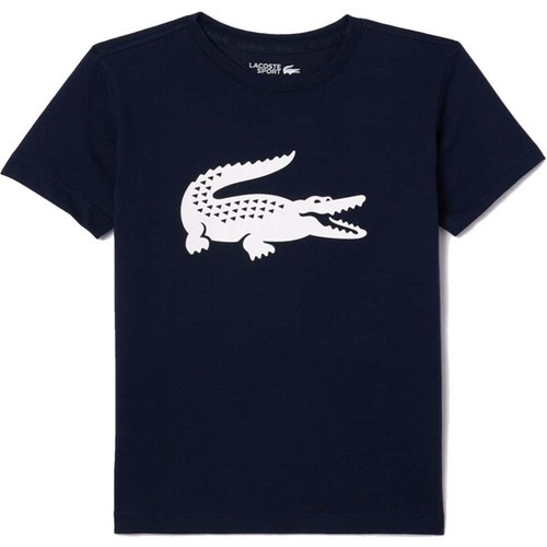 LACOSTE - T-Shirt Sport Junior Bleu marine
