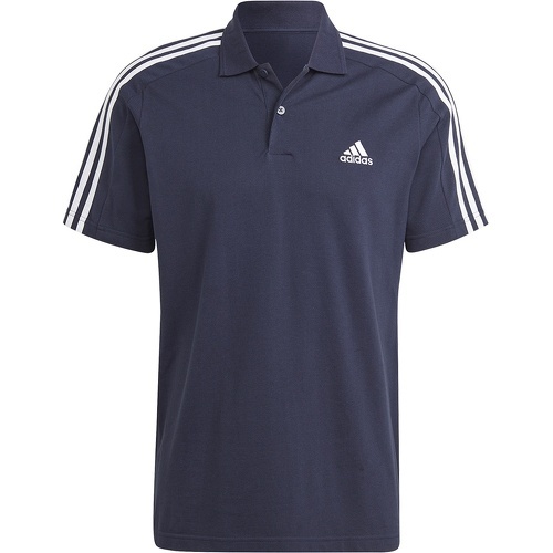 adidas Sportswear - Polo à petit logo et 3 bandes en piqué brodé Essentials