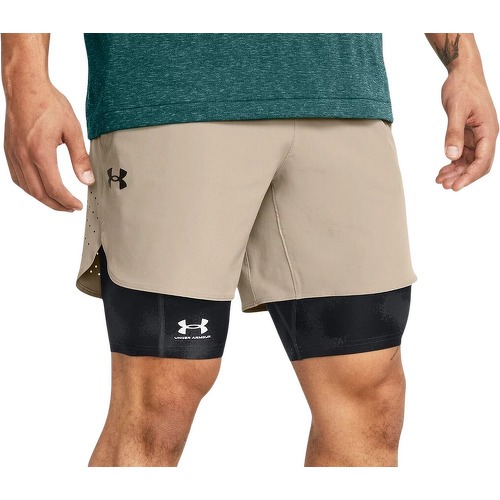 UNDER ARMOUR - UA Peak Woven Shorts-BRN