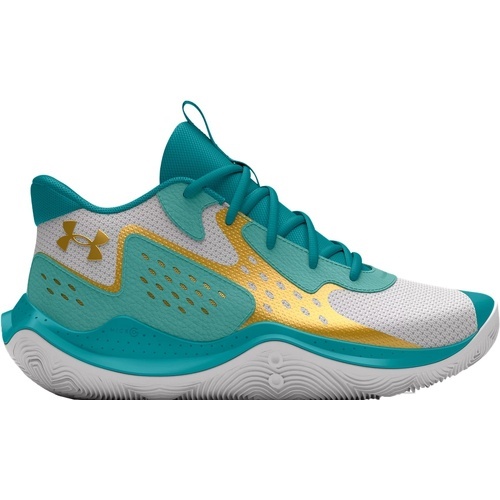 UNDER ARMOUR - Chaussures de Basket Turquoise/Blanche Mixte Jet 23