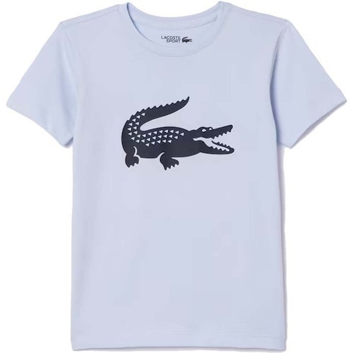 LACOSTE - T-Shirt Sport Junior Bleu clair