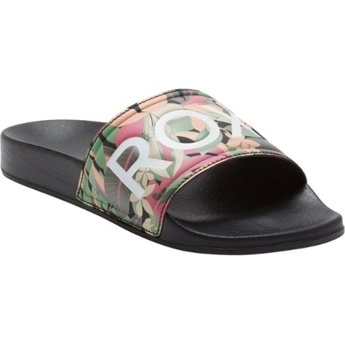 ROXY - 2024 Femmes Slippy Slider Sandals - Black / Pink / Sof