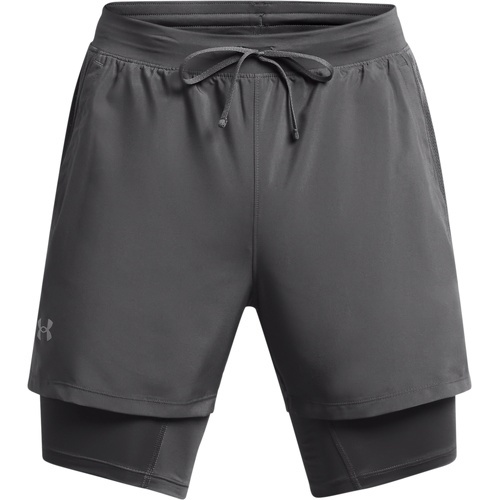 UNDER ARMOUR - Short 2 en 1 Launch 5"