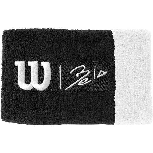 WILSON - Bela Extra Wide Wristbands Unisex Black/White