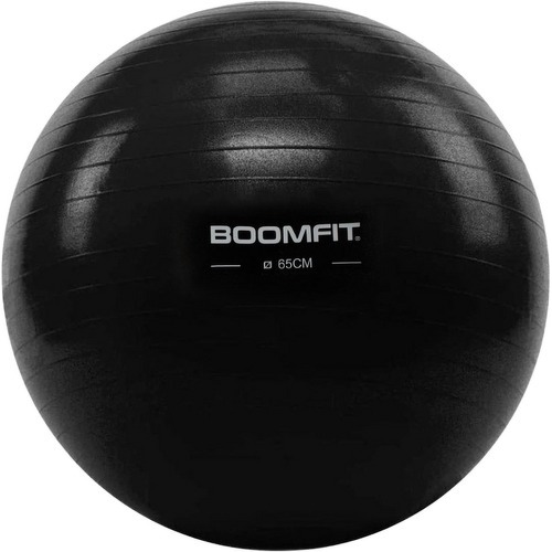 BOOMFIT - Ballon de Pilates Noir 65cm