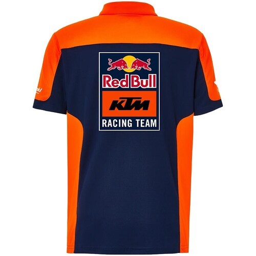 Red Bull KTM Racing Team - Polo réplique de l'équipe Moto GP Officiel - Homme - Bleu Orange