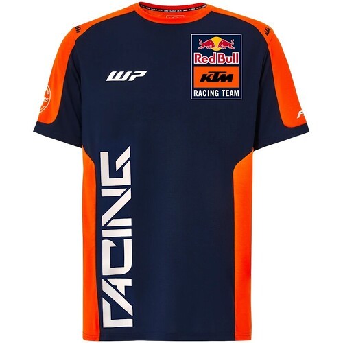 Red Bull KTM Racing Team - T-shirt réplique de l'équipe Moto GP Officiel - Homme - Bleu Orange