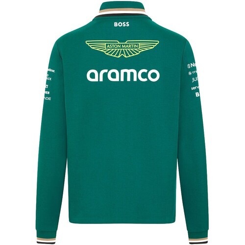 ASTON MARTIN F1 TEAM - Pull 1/4 Zippé Équipe Aston Martin Officiel Formule 1