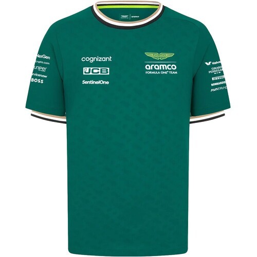 ASTON MARTIN F1 TEAM - T-shirt de l'équipe Aston Martin Officiel Formule 1 Homme Vert