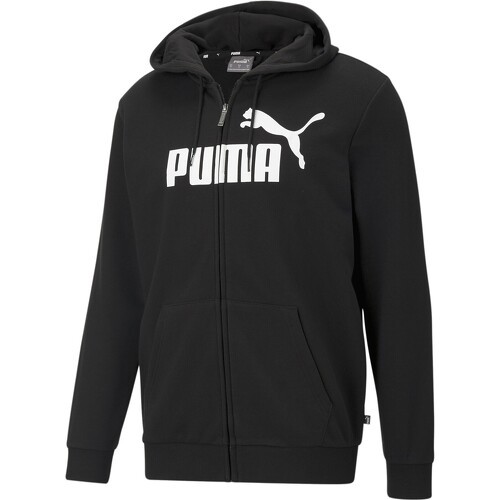 PUMA - Hoodie à gros logo Essentials Full-Zip Homme