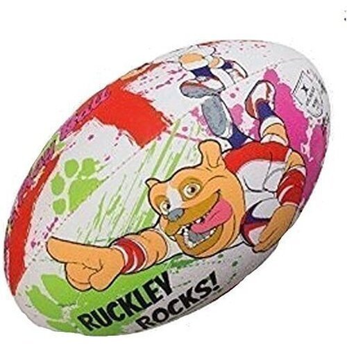 GILBERT - Ballon rugby Mascottes Ruckley Rocks (taille 4)
