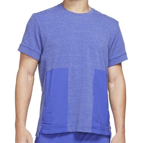 NIKE - T-shirt Violet Homme Yoga
