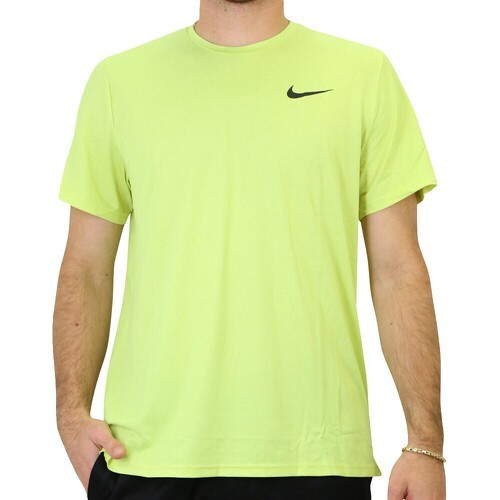 NIKE - T-shirt de Running Jaune Fluo Homme Dry Top