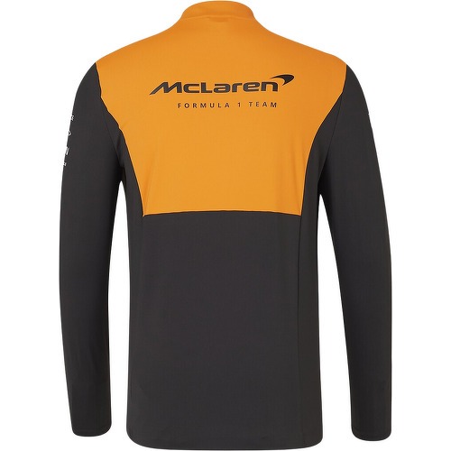 MCLAREN RACING - Teamwear Quarter Zip Top McLaren Official Formule 1 Homme Orange/Gris