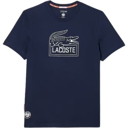 LACOSTE - T-Shirt Sport Roland Garros Unisex Bleu Marine