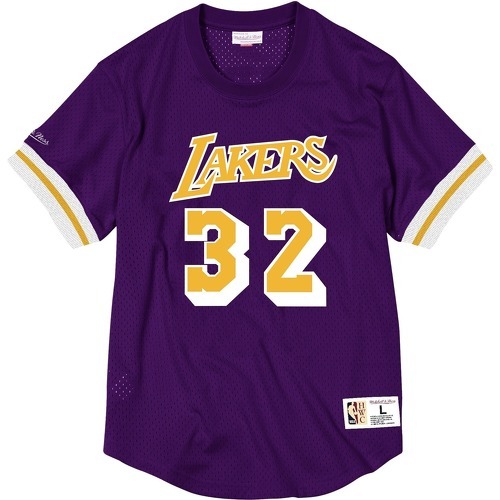 Mitchell & Ness - Maillot En Maille Avec Nom Et Numéro Los Angeles Lakers Magic Johnson