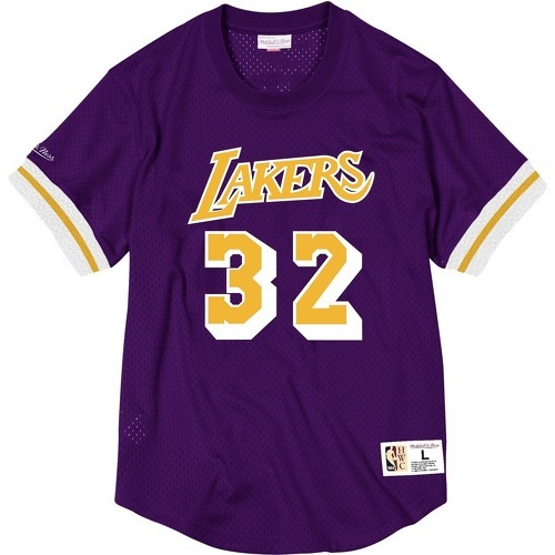 Maillot En Maille Avec Nom Et Numéro Los Angeles Lakers Magic Johnson