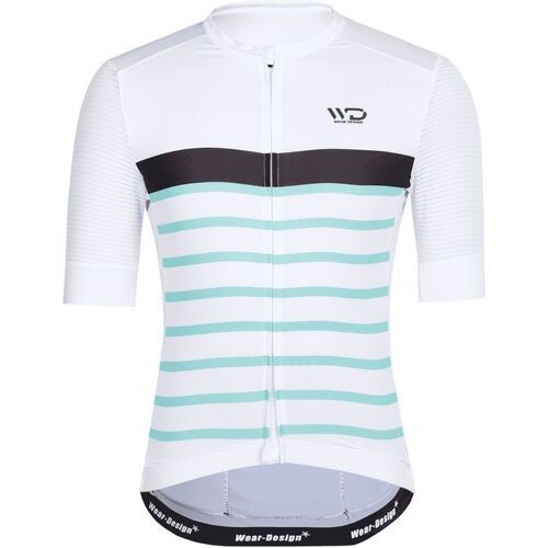 WEAR DESIGN - maillot pro light blanc et vert d eau maillot vélo femme