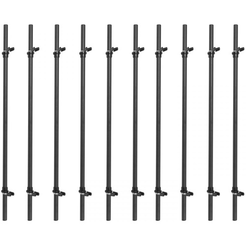 GORILLA SPORTS - Lot de 10 Barres d'aérobic légères de 130 cm - 30 mm de diamètre