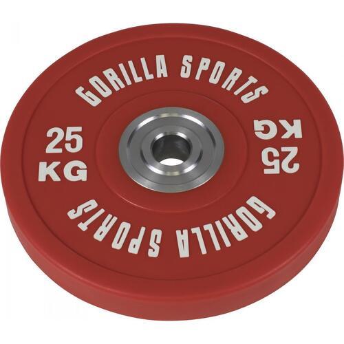 GORILLA SPORTS - Bumpers 25kg caoutchouc renforcé - Disques