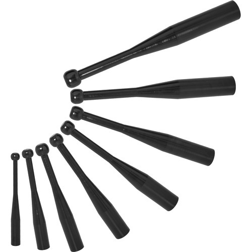 GORILLA SPORTS - Lot de 8 indian clubbbells en fonte de 2kg à 20kg (poids total 77kg)