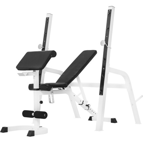 Banc de musculation avec repose-barre séparé NOIR ou BLANC