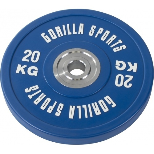 GORILLA SPORTS - Bumpers 20kg caoutchouc renforcé - Disques