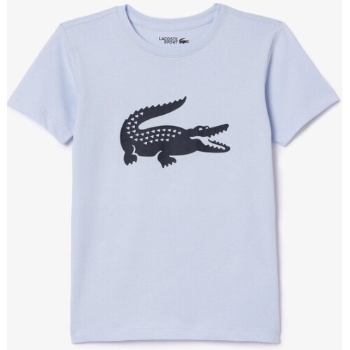 LACOSTE - T-Shirt Sport Junior Bleu clair