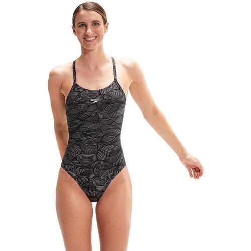 Speedo - Maillot de bain 1 pièce avec dos croisé femme Allover