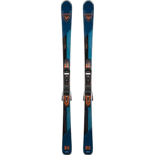 Pack Ski Experience 80 Carbon Xpress + Fixations Xpress 11 Gw Bleu Homme