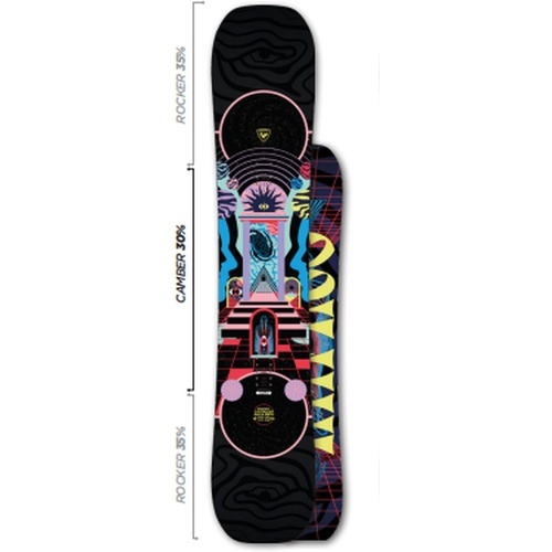 Planche De Snowboard Ampage Mind Expander Wide Noir Homme