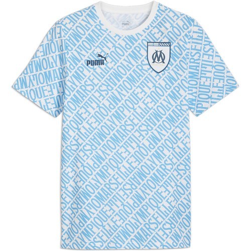 PUMA - T-Shirt À Motifs Ftblculture Olympique De Marseille