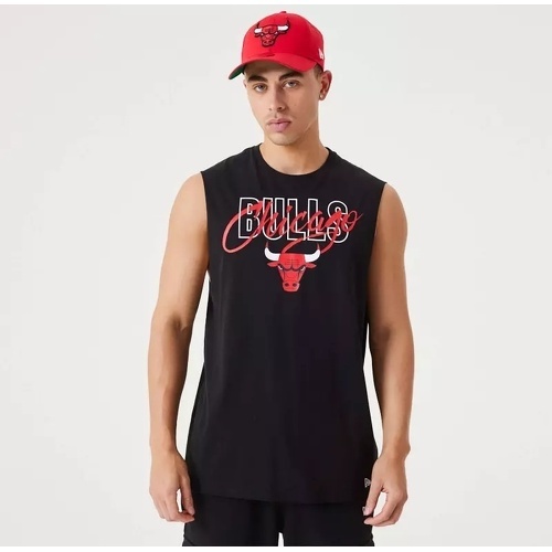 Débardeur NBA Chicago Bulls Script Noir pour homme