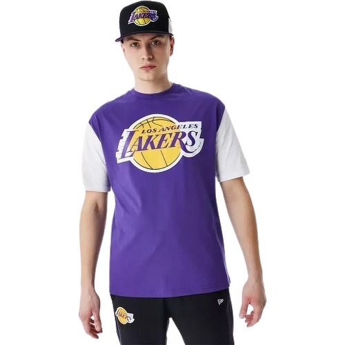 T Shirt Nba Los Angeles Lakers Colour Block Oversize