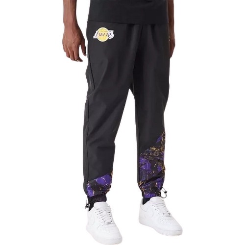 Pantalon NBA Los Angeles Lakers Panel Track Noir pour Homme