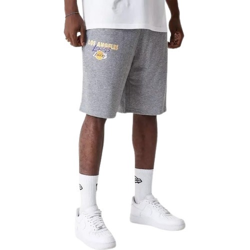 Short NBA Los Angeles Lakers Team Script Gris