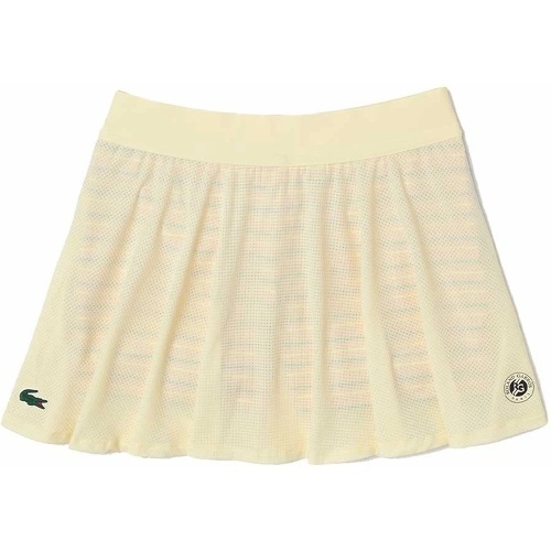 LACOSTE - Jupe Performance Roland Garros Femme Jaune