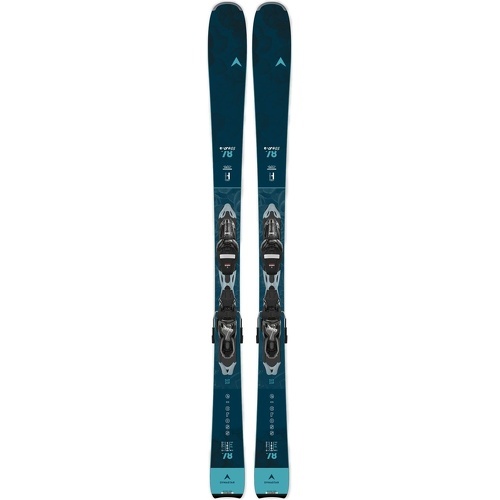 Pack Ski E-cross 78 Xpress + Fixations Look Xpress W 10 Gw Shiny Blk Bleu Femme