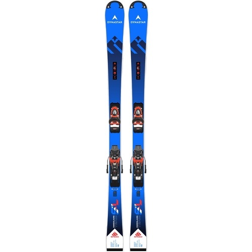 Pack Ski Speed Omg Team Sl R21 Pro + Fixations Look Spx 11 Gw Hot Red Bleu Garçon