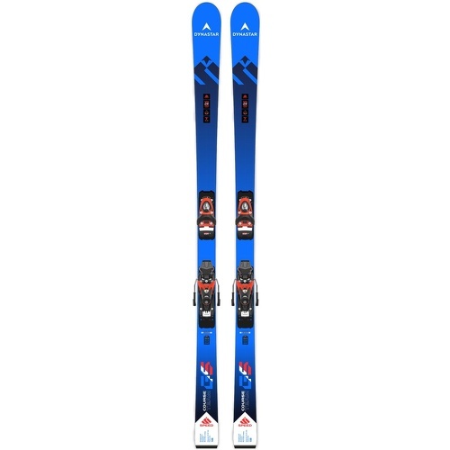 Pack Ski Speed Team Gs R21 Pro + Fixations Look Spx 11 Gw Hot Red Bleu Garçon