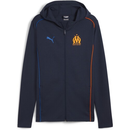 Giacca Con Zip Con Cappuccio Casuals Olympique Marsiglia