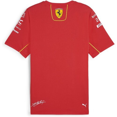 T-shirt Ferrari Scuderia Officiel Formule 1 Charles Leclercc Rouge